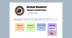 Desktop Screenshot of germanshepherdcenter.org