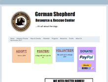Tablet Screenshot of germanshepherdcenter.org